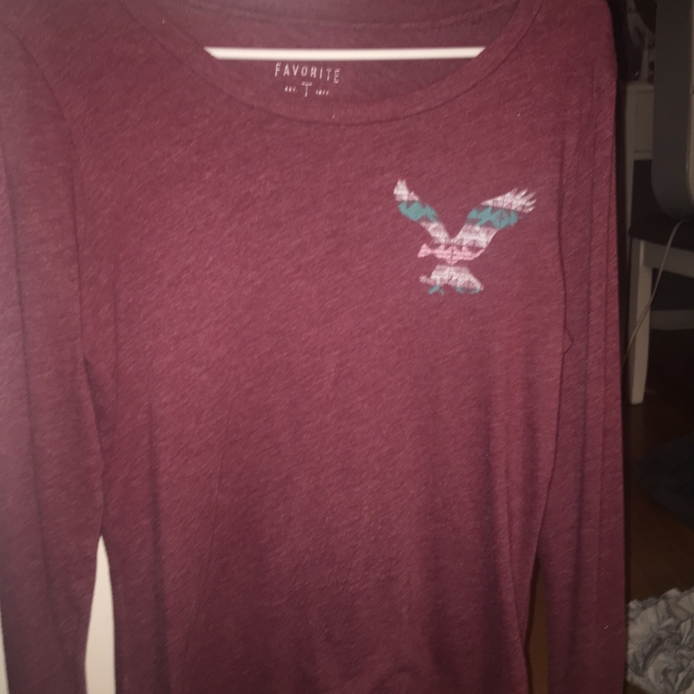 american eagle symbol long sleeve tee